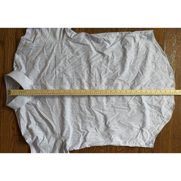 Jos A Bank Traveler Button Down Shirt Men 16 1/2 - 34/35 Tailored Fit Striped - Picture 8 of 11